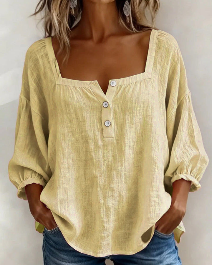 Rosaline | Soft Square Neck Blouse