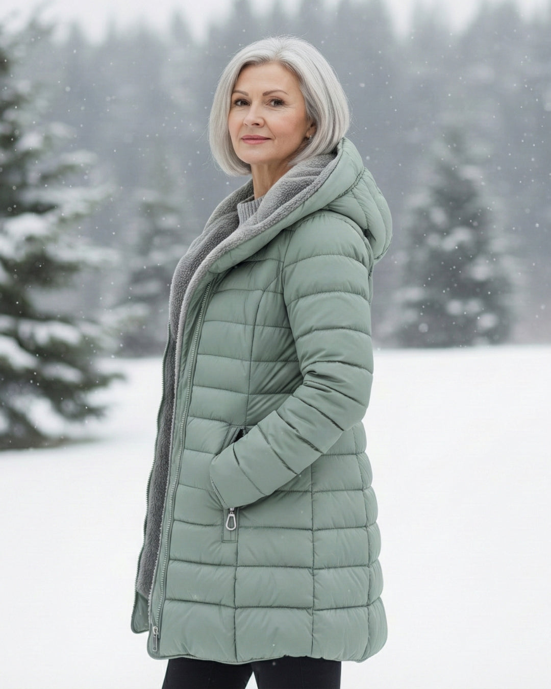 Margaret Fleece Lined Puffer Coat