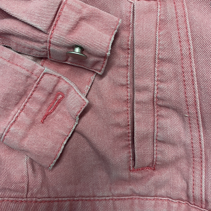 Men's Vintage Washed Lapel Multi Pocket Denim Jacket