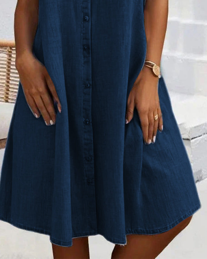 Harper  | Soft Denim Shirt Dress
