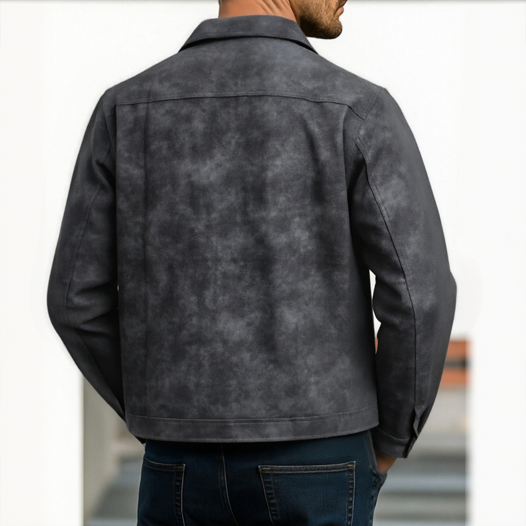 Men's Zipper Leather Jacket