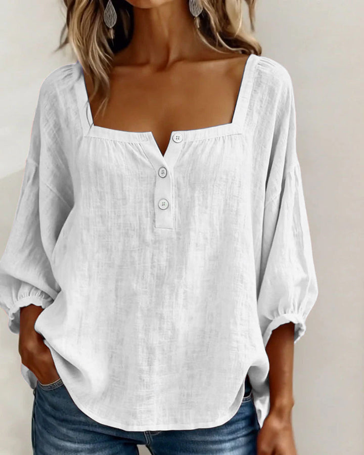 Rosaline | Soft Square Neck Blouse