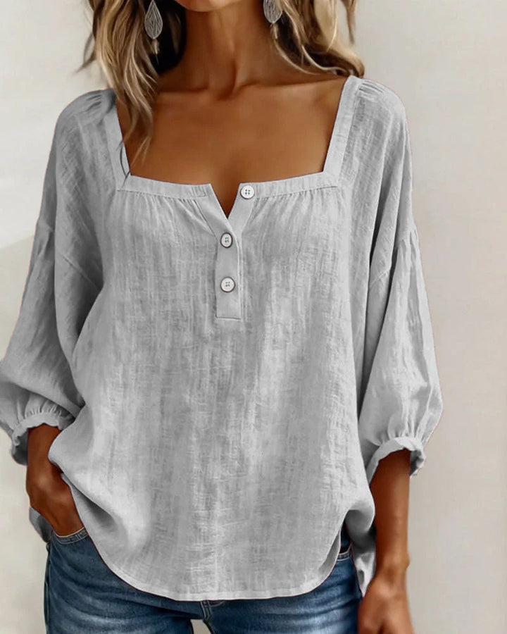 Rosaline | Soft Square Neck Blouse