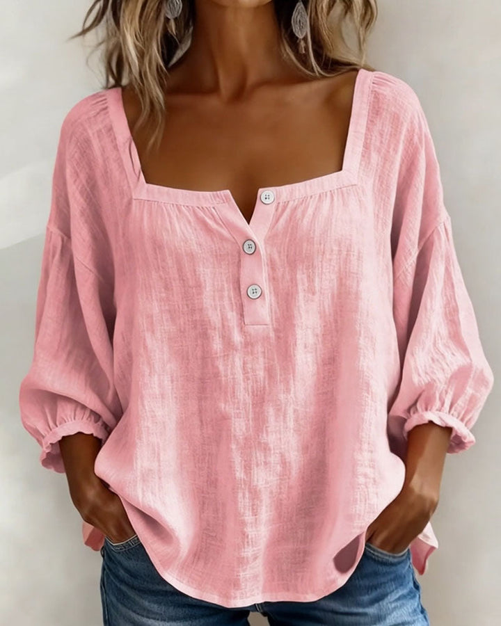Rosaline | Soft Square Neck Blouse