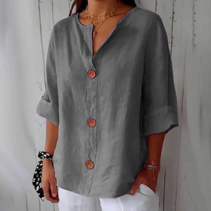 Adeline | Linen Summer Blouse