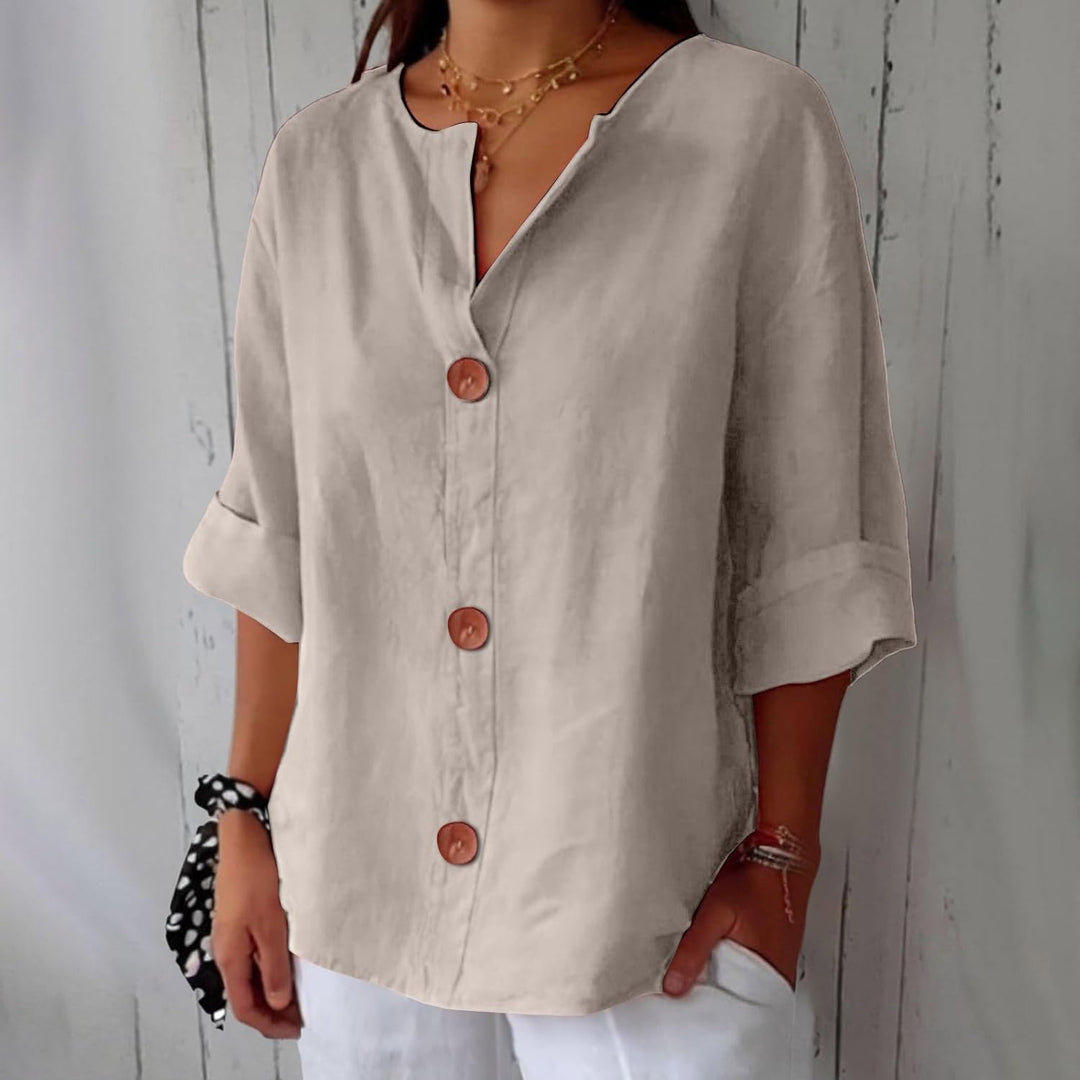 Adeline | Linen Summer Blouse
