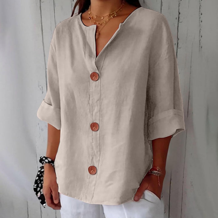 Adeline | Linen Summer Blouse