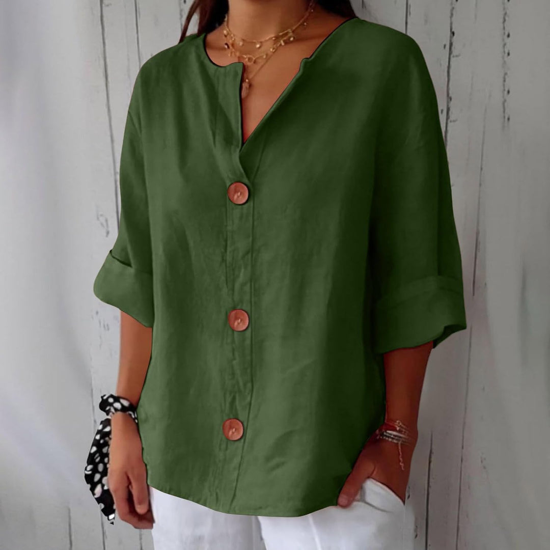 Adeline | Linen Summer Blouse