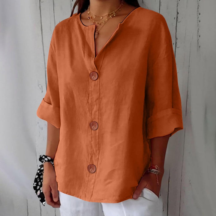 Adeline | Linen Summer Blouse