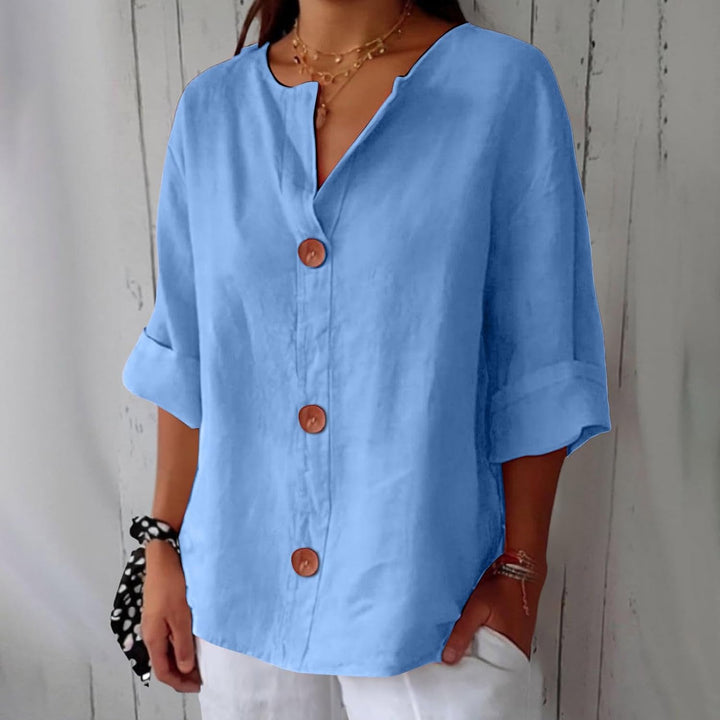 Adeline | Linen Summer Blouse