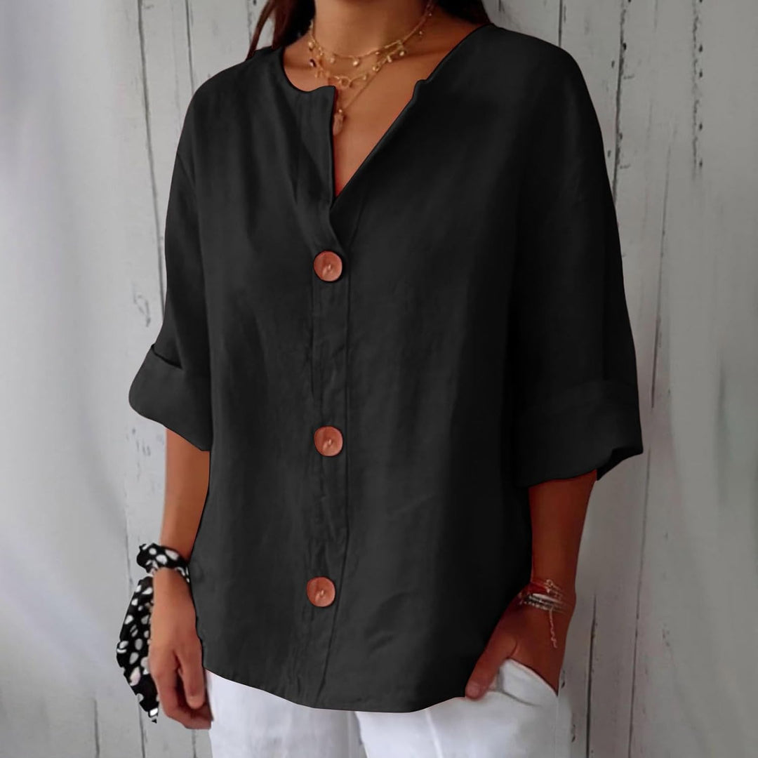 Adeline | Linen Summer Blouse