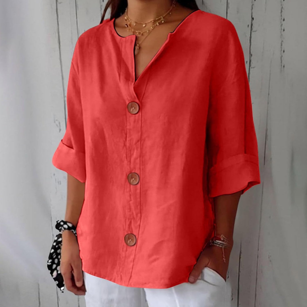 Adeline | Linen Summer Blouse