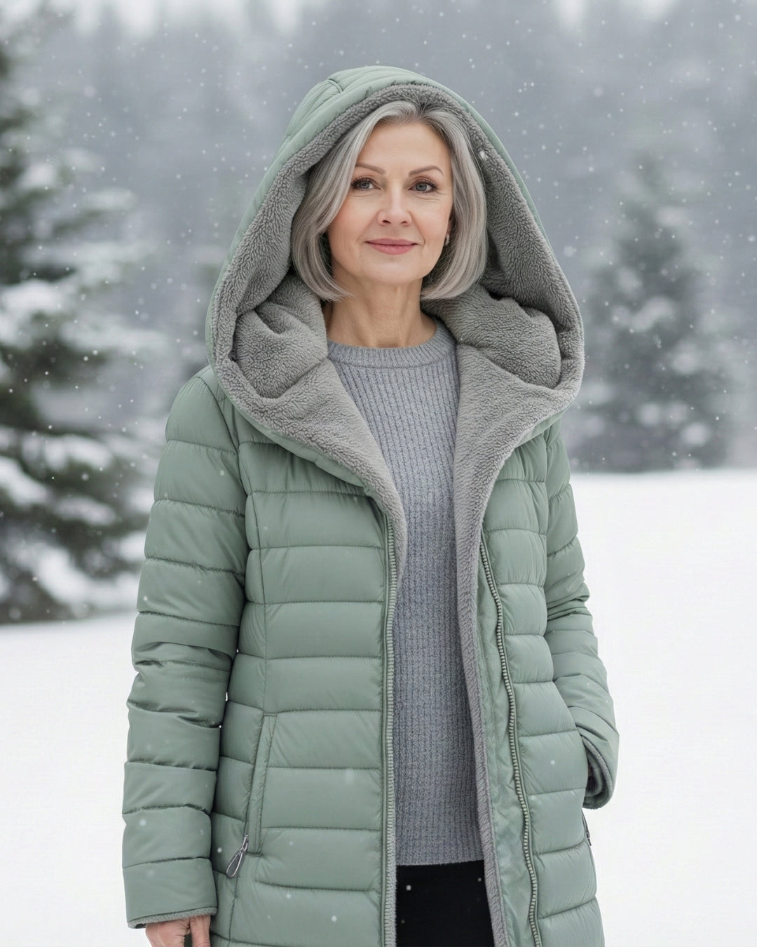 Margaret Fleece Lined Puffer Coat