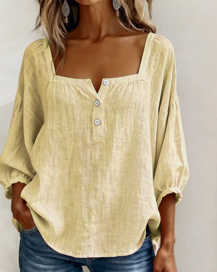 Rosaline | Soft Square Neck Blouse