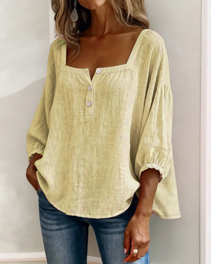 Rosaline | Soft Square Neck Blouse