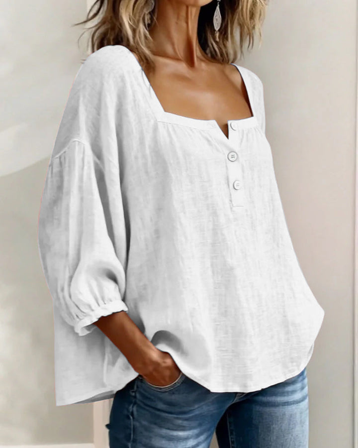 Rosaline | Soft Square Neck Blouse