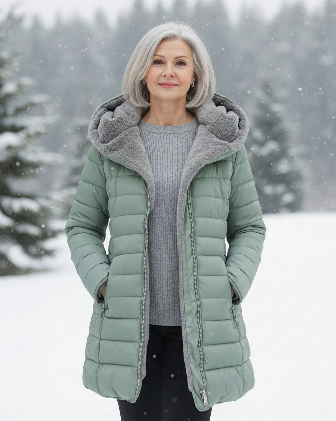 Margaret Fleece Lined Puffer Coat