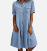 Harper  | Soft Denim Shirt Dress