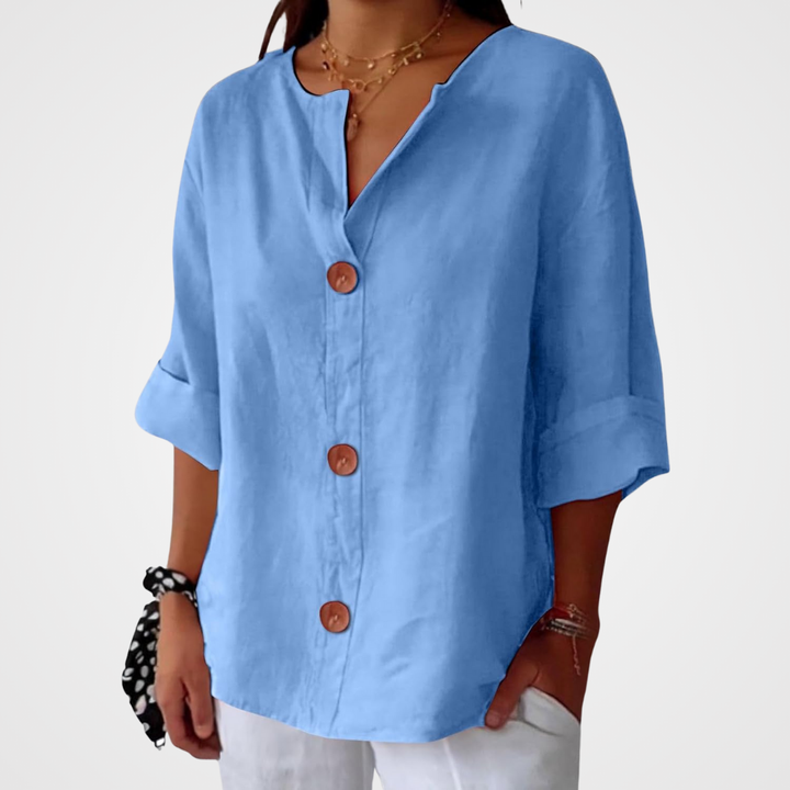 Adeline | Linen Summer Blouse