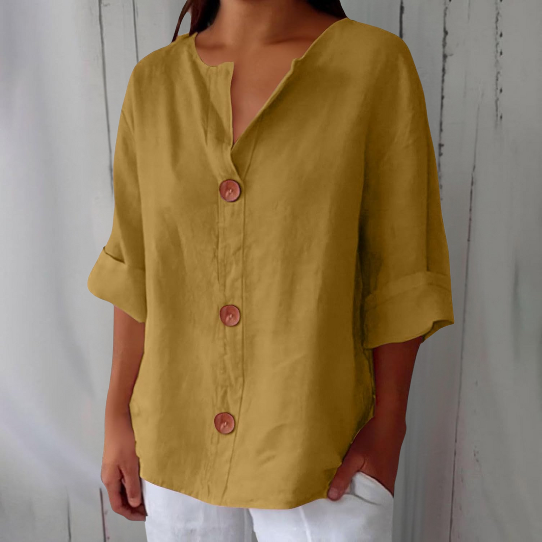 Adeline | Linen Summer Blouse