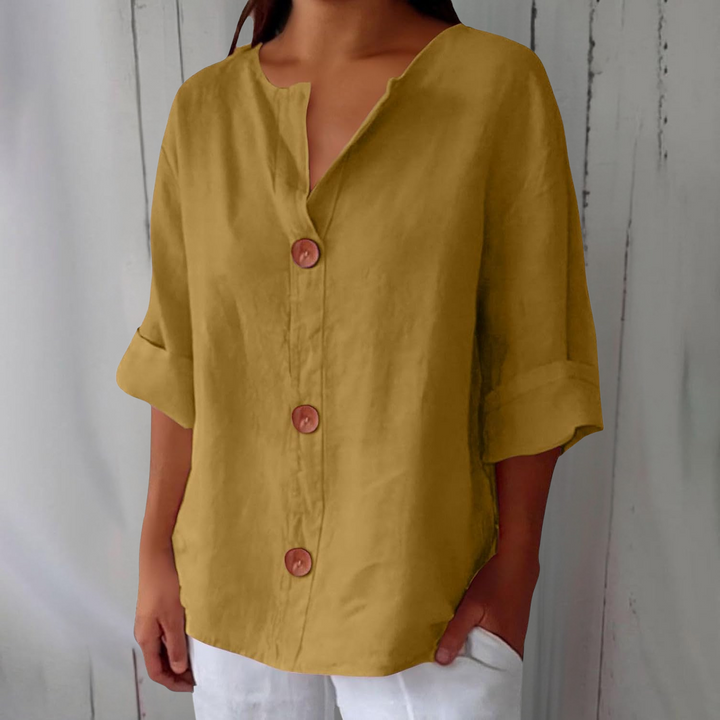 Adeline | Linen Summer Blouse