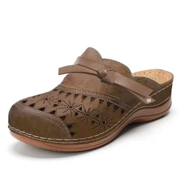 Elaris | Comfort Bow Slip-On Mules