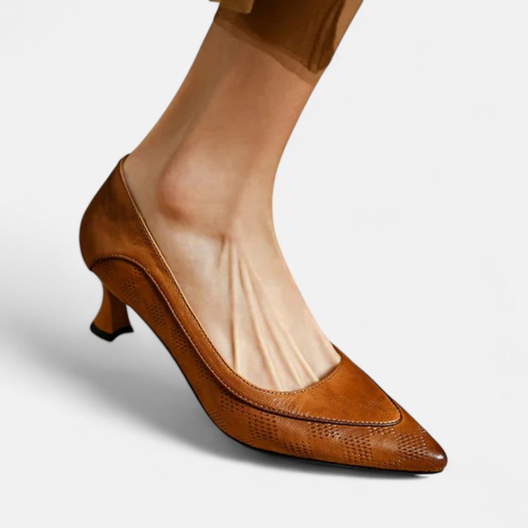 Amara Leather Stiletto Pumps