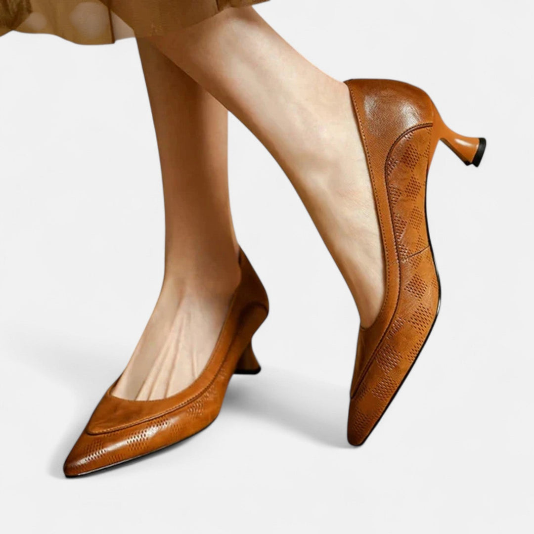 Amara Leather Stiletto Pumps