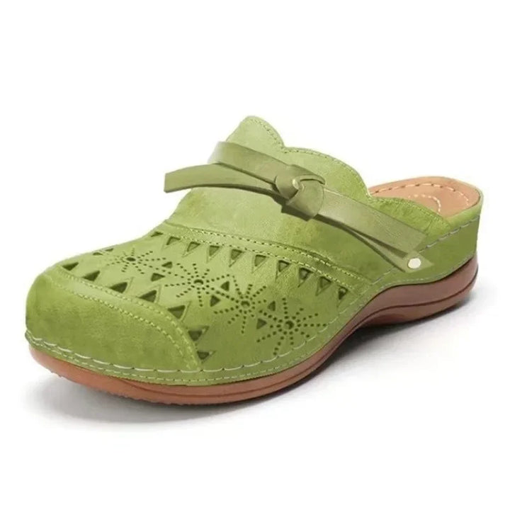 Elaris | Comfort Bow Slip-On Mules
