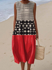 Jane | Colourblock Midi Dress