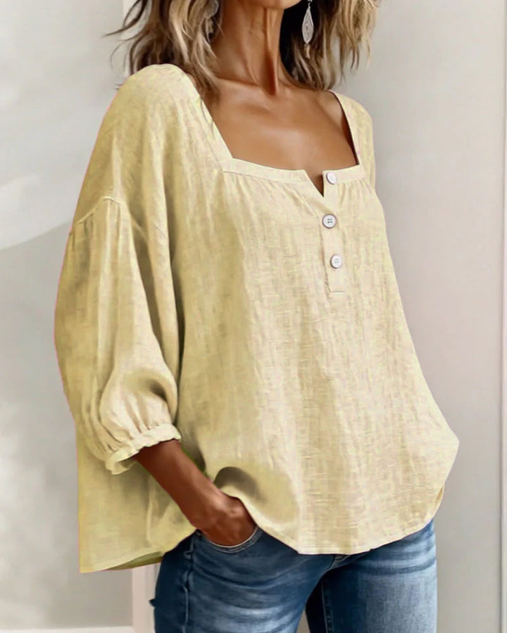 Rosaline | Soft Square Neck Blouse