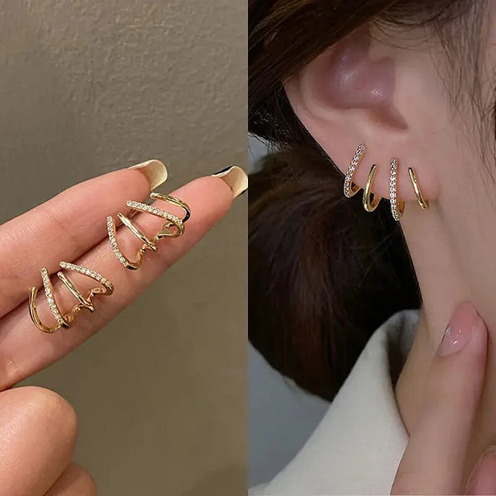 Evelyn – Gold-Plated Spiral Earrings