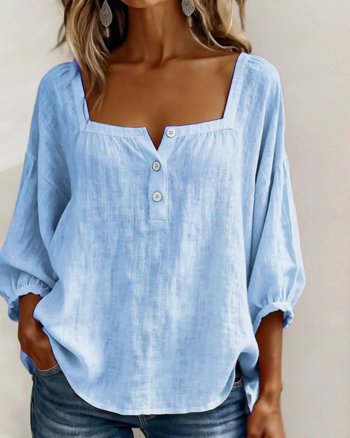 Rosaline | Soft Square Neck Blouse