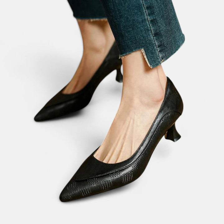 Amara Leather Stiletto Pumps