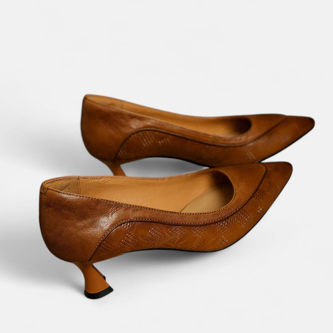 Amara Leather Stiletto Pumps