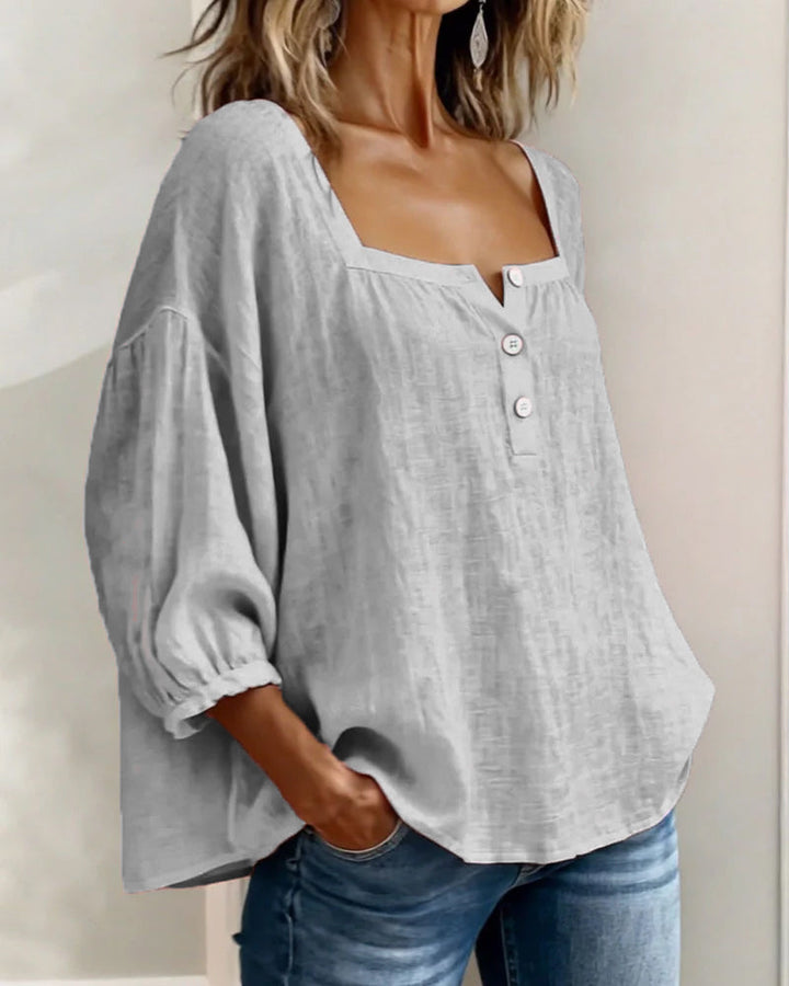 Rosaline | Soft Square Neck Blouse