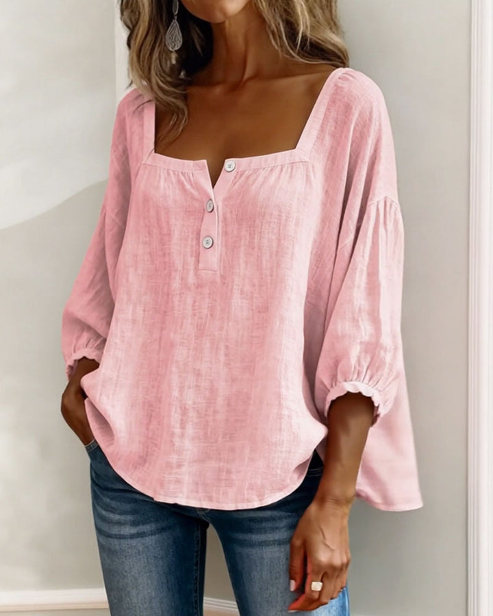Rosaline | Soft Square Neck Blouse