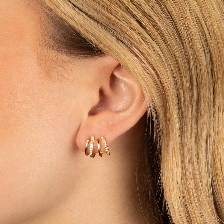 Evelyn – Gold-Plated Spiral Earrings