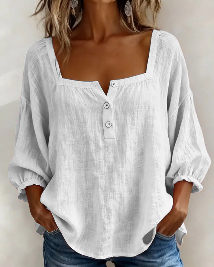 Rosaline | Soft Square Neck Blouse