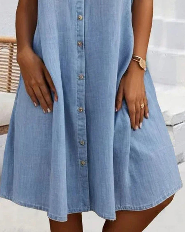 Harper  | Soft Denim Shirt Dress