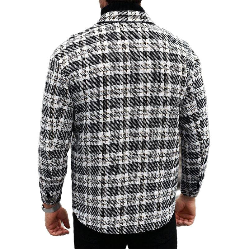 Men's Blended Lapel Single-Breasted Jacket