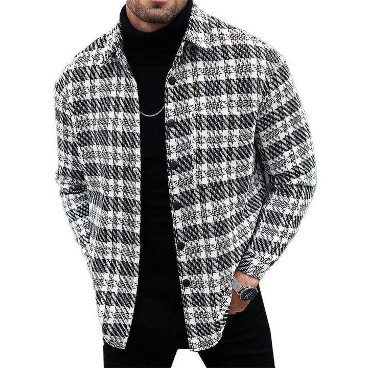 Men's Blended Lapel Single-Breasted Jacket